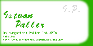 istvan paller business card